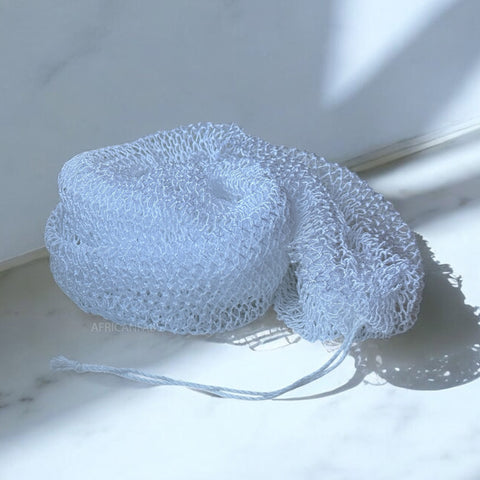 Éponge Africaine / Djampé / Sapo Sponge / filet pour se laver - Blanc