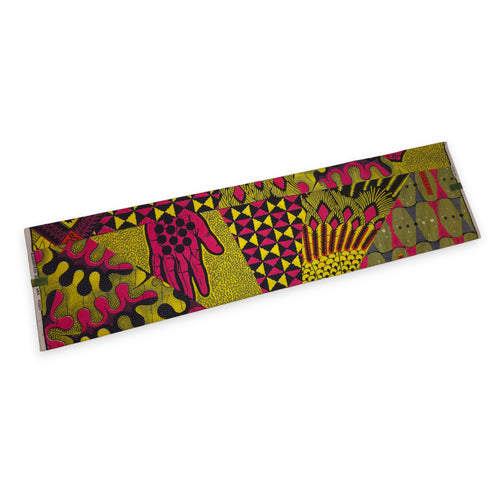 Tissu VLISCO Wax Hollandais - Citron vert rose High-Life VL04111.023
