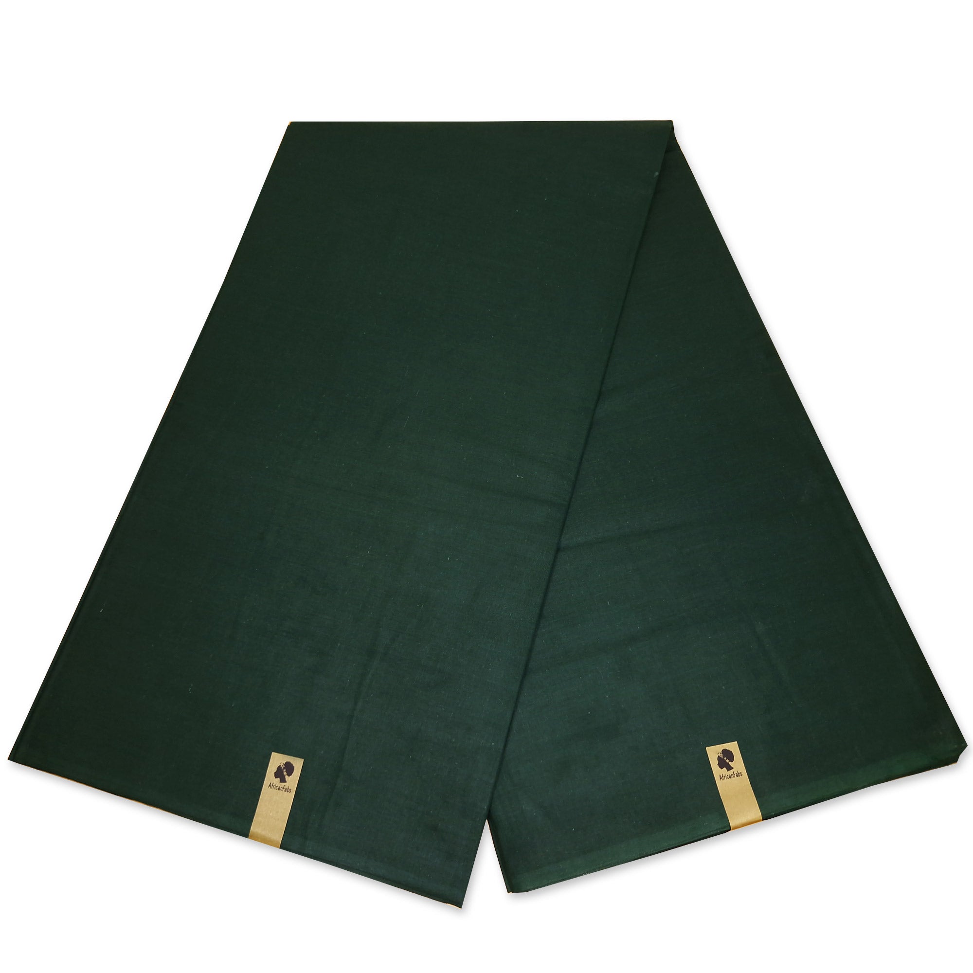 Tissu uni vert foncé - Couleur unie vert foncé - 100% coton