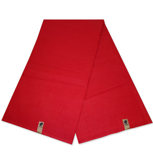 Tissu uni rouge - Couleur rouge unie - 100% coton