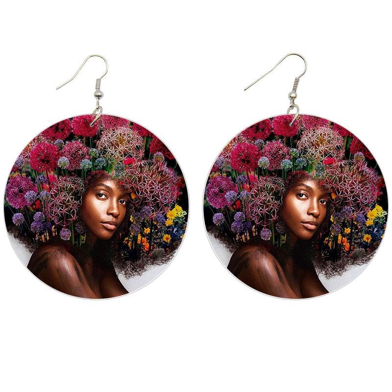 Boucles d'oreilles africaines | Afro flower girl