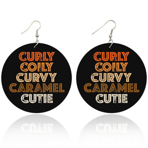 Curly colly curvy - Boucles d'oreilles africaines