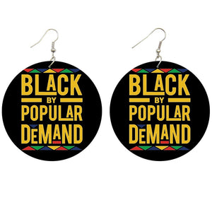 Black by popular demand | Boucles d'oreilles africaines