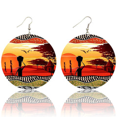 Coucher de soleil africain | Boucles d'oreilles africaines