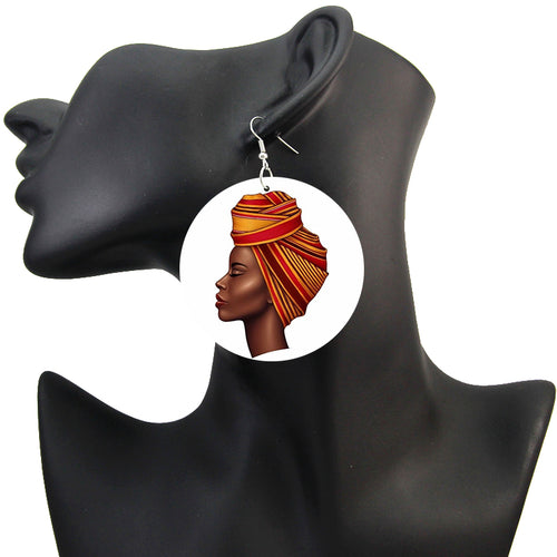 Headwrap Lady | Boucles d'oreilles africaines