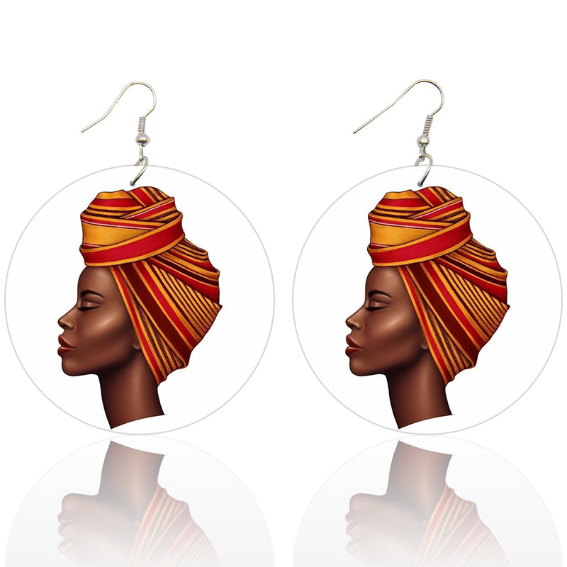 Headwrap Lady | Boucles d'oreilles africaines