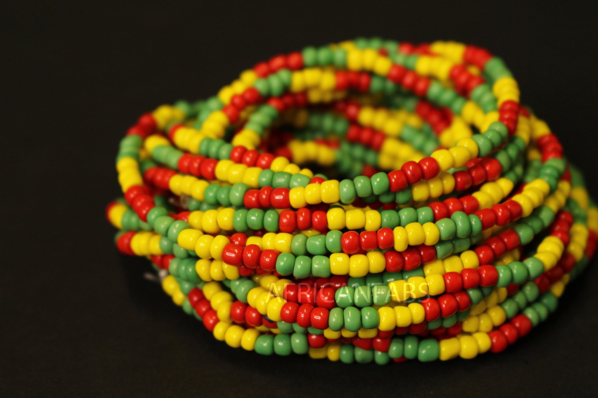 Waist Beads / Chaine de taille africaine - IMUDIASE - Couleur muitle (élastique)