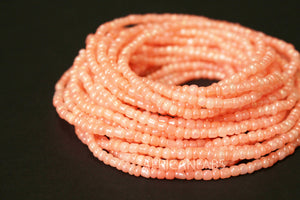 Waist Beads / Chaine de taille africaine - OSASERE -  Pêche (élastique)