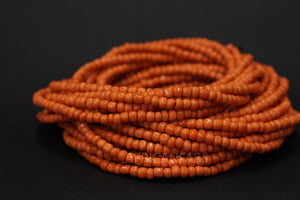 Waist Beads / Chaine de taille africaine - BENIN - Orange (élastique)