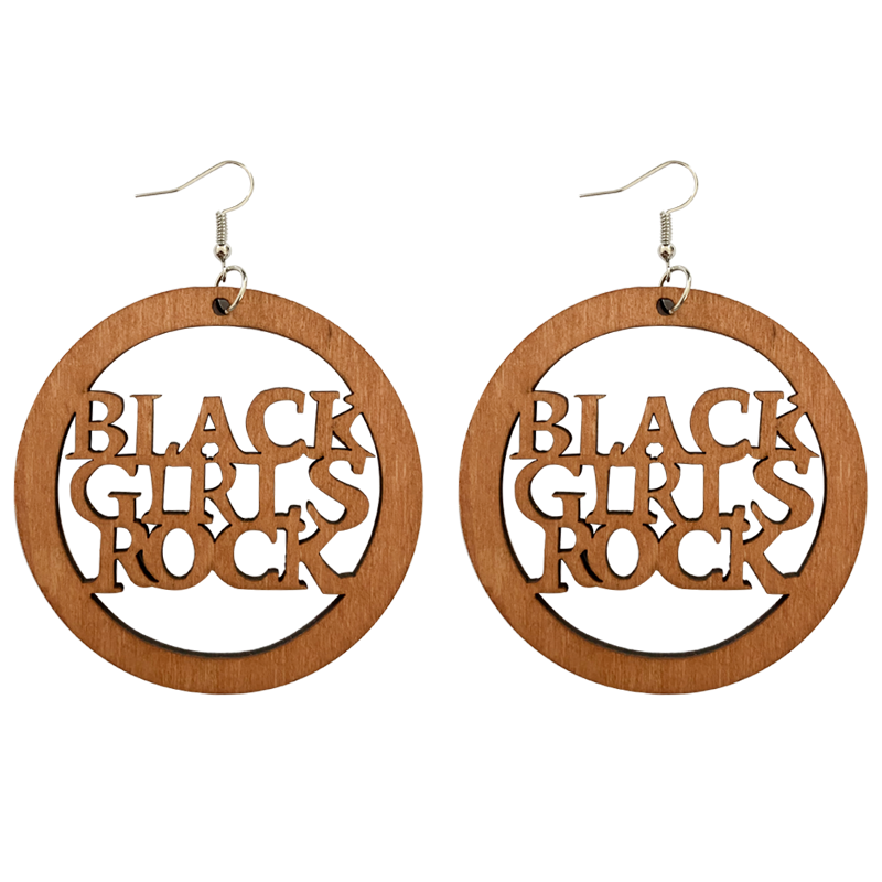 Boucles d'oreilles ethniques africaines | Black girls rock 6cm