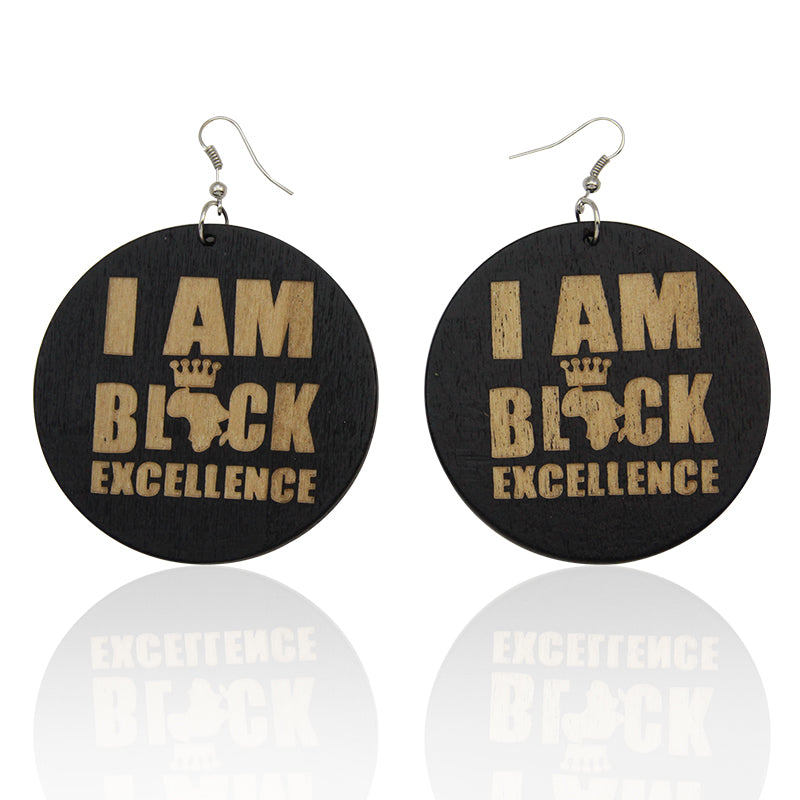 I am Black Excellence | Boucles d'oreilles africaines