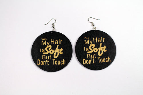 Boucles d'oreilles africaines | Yes My HAIR is Soft But Don't Touch
