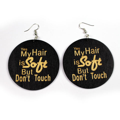 Boucles d'oreilles africaines | Yes My HAIR is Soft But Don't Touch