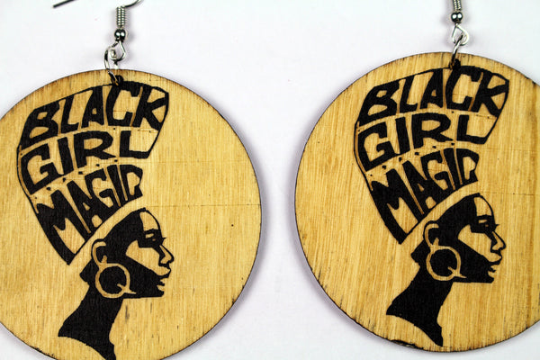 Boucles d'oreilles africaines wood | Black girl magic