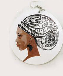 Boucles d'oreilles africaines | Dame au turban