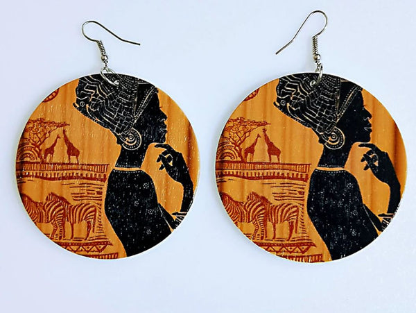 Boucles d'oreilles africaines | Ancient Africa Woman