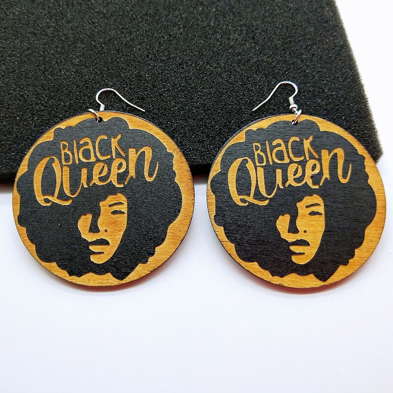 Boucles d'oreilles africaines | Black Queen