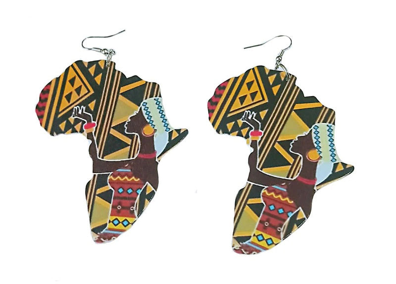 Boucles d'oreilles africaines | Continent africain Ethnie Femme