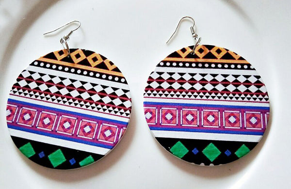 Boucles d'oreilles africaines | Rose tribal