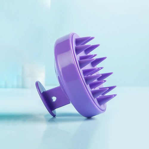 Masseur de cuir chevelu - brosse à cheveux en silicone - brosse pour cuir chevelu - brosse de massage - masseur de tête - Violet