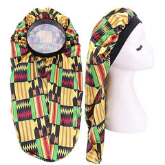 Bonnet en satin pour dreadlocks / Tresses / Rasta - Kente print Dreadsock / Bonnet de nuit en satin / Bonnet pour cheveux