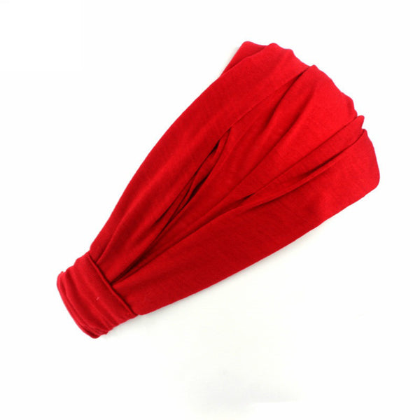 Bandeau rouge - Tissu extensible - Yoga / Sports / Décontracté - Unisex Adultes