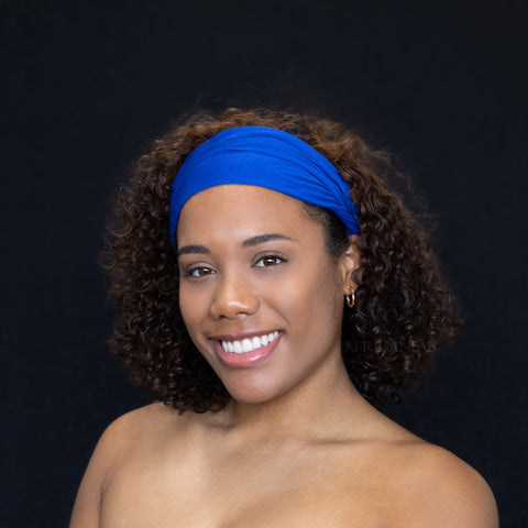 Bandeau bleu - Tissu extensible - Yoga / Sports / Décontracté - Unisex Adultes