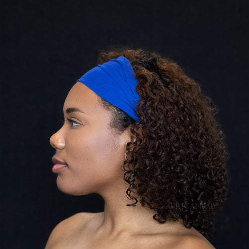 Bandeau bleu - Tissu extensible - Yoga / Sports / Décontracté - Unisex Adultes