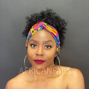 Bandeau imprimé africain - Adultes - Accessoires pour cheveux - Multicouleur kente
