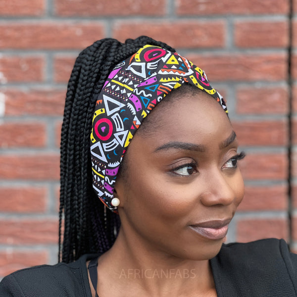 Bandeau imprimé africain (Coupe ample) - Adultes - Accessoires pour cheveux - Multicolor tribal