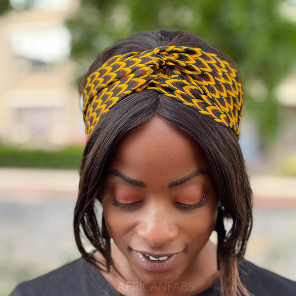 Bandeau imprimé africain - Adultes - Accessoires pour cheveux - Bronze BANGA NUT VLISCO