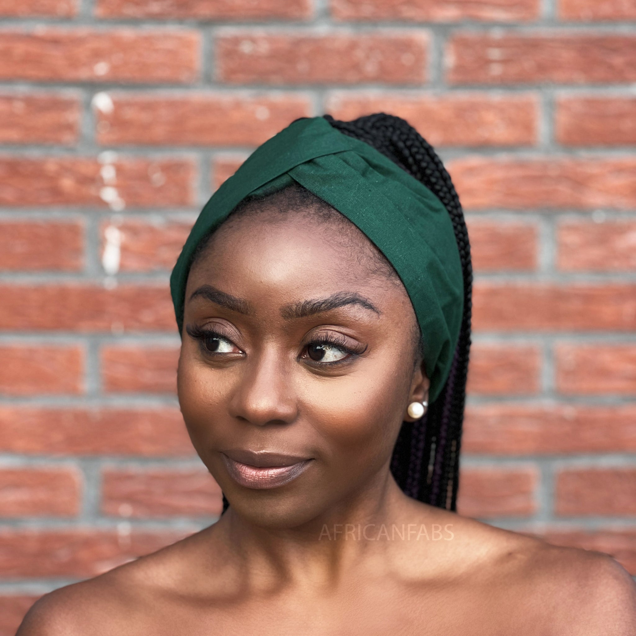 Bandeau imprimé africain - Adultes - Accessoires pour cheveux - Vert