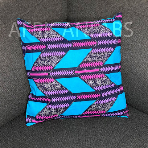 Housse d'oreiller africaine | Rose triangles - Oreiller décoratif 45x45cm - 100% coton