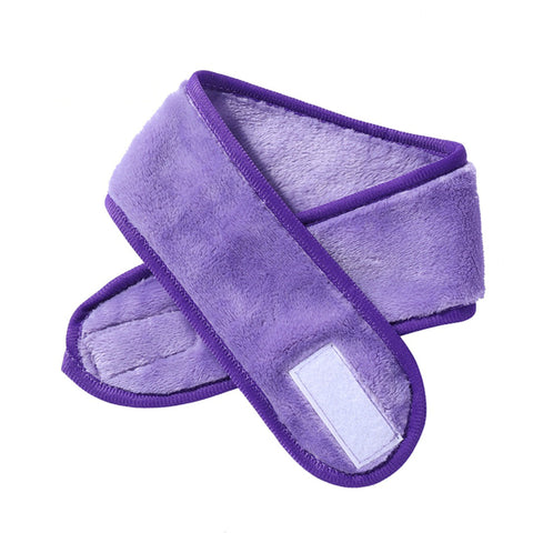Bandeau de maquillage / Bandeau Spa en tissu éponge - Violet