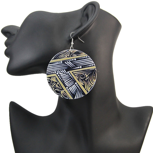 Tribal painting | Boucles d'oreilles africaines