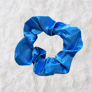 Chouchou / Scrunchie Satin - Accessoires  - Bleu