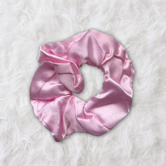 Chouchou / Scrunchie Satin - Accessoires pour cheveux adultes - Rose