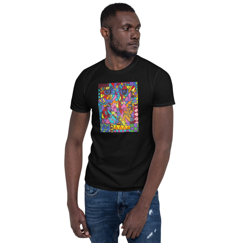T-shirt Unisexe - SOUTENEZ UNE CHARITÉ - Art d'Afrique du Sud SA01 (Plusieurs couleurs)
