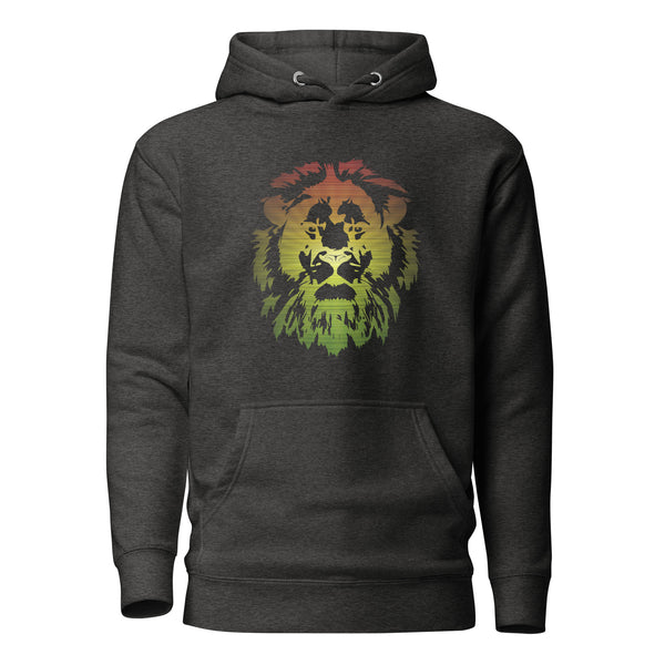 Sweat à capuche - Unisexe - Tête de Lion aux couleurs panafricaines D021 (Hoodie en plusieurs couleurs)